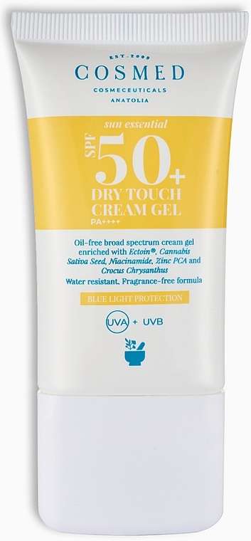 Сонцезахисний крем-гель для жирної та комбінованої шкіри - Cosmed Sun Essential Dry Touch Cream Gel SPF50 — фото N1