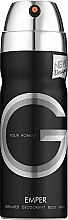 Emper G Pour Homme Perfumed Deodorant Body Spray - Парфюмированный дезодорант-спрей для тела — фото N1