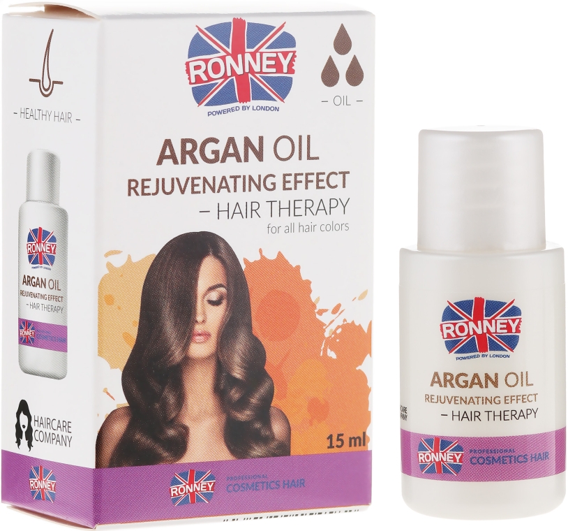 Масло для усталых волос - Ronney Professional Argan Oil Rejuvenating Hair Therapy — фото N1