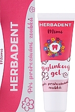 Зубний гель для дітей з ромашкою та гіалуроновю кислотою - Herbadent Mimi Herbal Teething Gel — фото N2