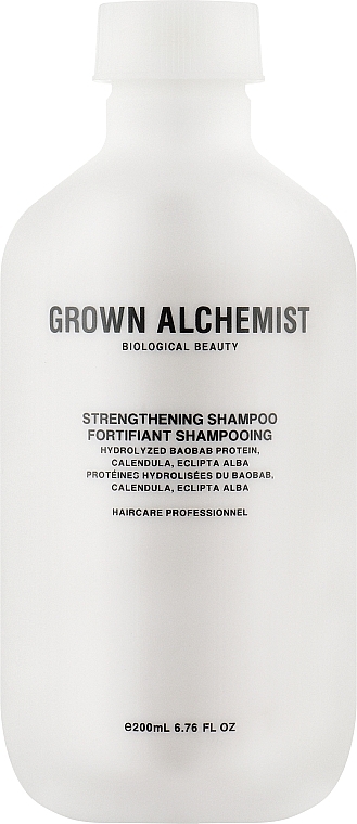 Укрепляющий шампунь - Grown Alchemist Strengthening Shampoo 0.2 Hydrolyzed Bao-Bab Protein & Calendula & Eclipta Alba — фото N1