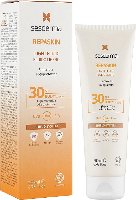 Солнцезащитный крем-гель для тела - SesDerma Laboratories Repaskin Body Sunscreen gel cream SPF 30 — фото N2