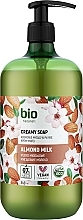 Крем-мило "Мигдальне молоко" з дозатором - Bio Naturell Almond Milk Creamy Soap — фото N1