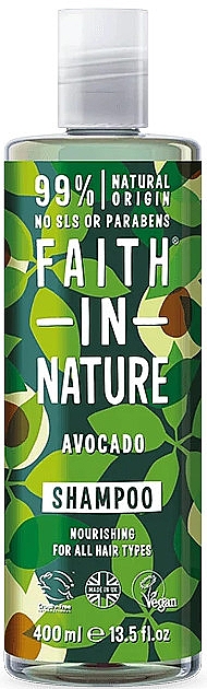 Шампунь для всех типов волос "Авокадо" - Faith In Nature Avocado Shampoo — фото N1