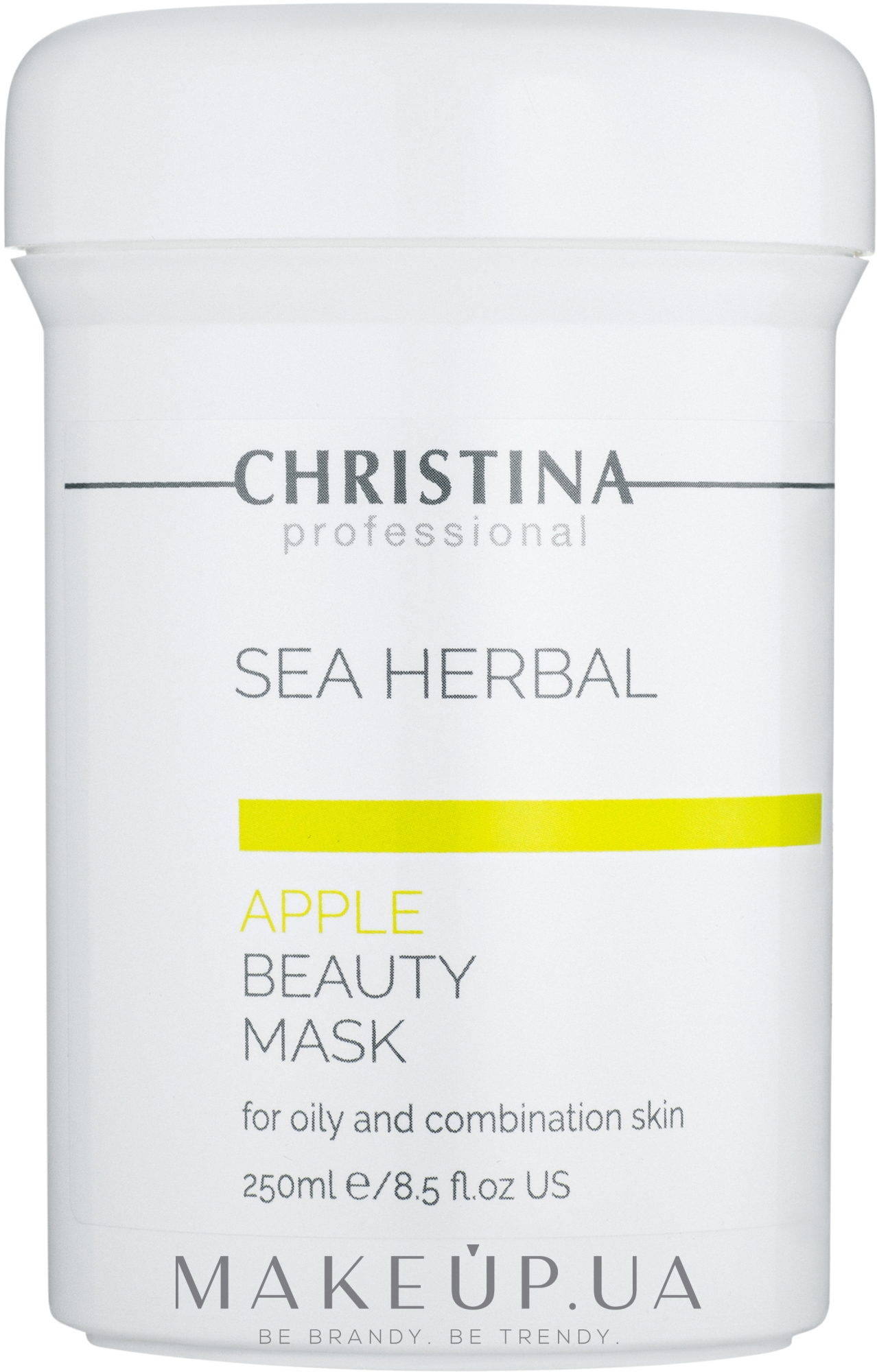 Яблочная маска красоты для жирной и комбинированной кожи - Christina Sea Herbal Beauty Mask Green Apple — фото 250ml