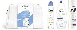 Набор - Dove Original Care Gift Set (sh/gel/250ml + b/milk/250ml + deo/150ml + punch/1pcs) — фото N2