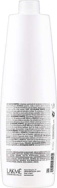 Шампунь для чувствительной кожи головы - Lakme K.Therapy Sensitive Relaxing Shampoo — фото N4