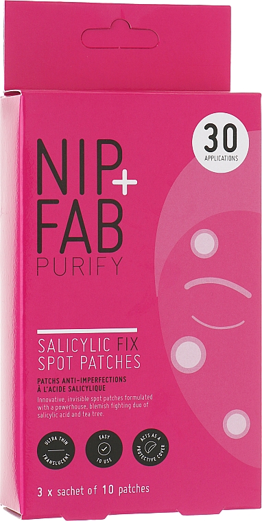 Точкові патчі для обличчя із саліциловою кислотою - NIP+FAB Salicylic Fix Spot Patches — фото N1