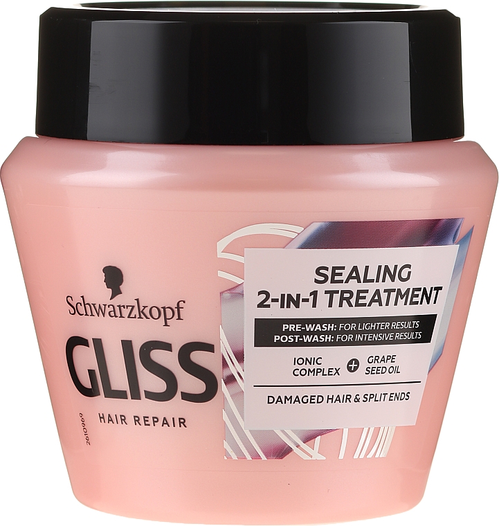 Маска для пошкодженого волосся з посіченими кінчиками - Schwarzkopf Gliss Hair Repair Sealing 2-in-1 Treatment