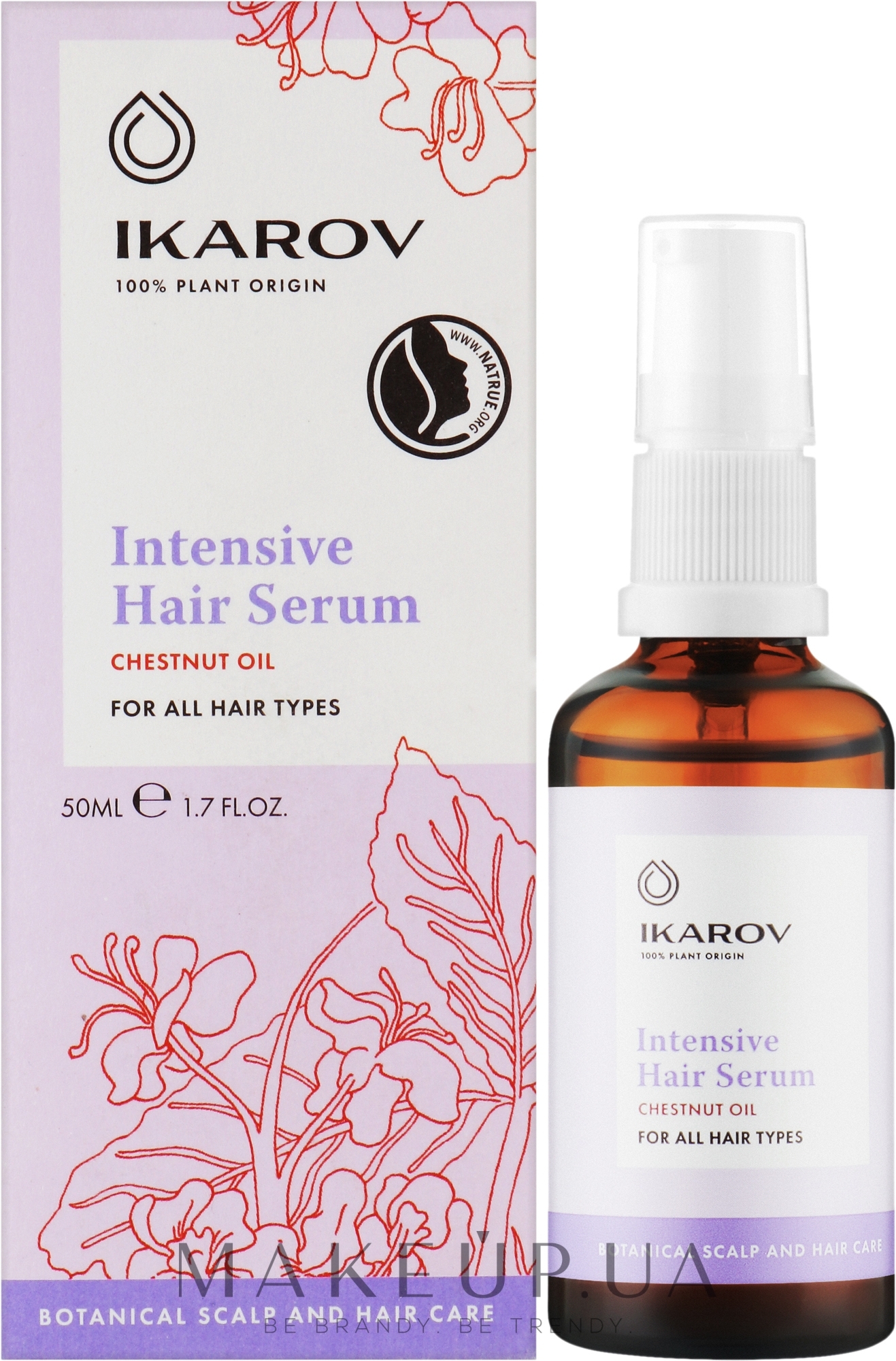 Інтенсивна сироватка для волосся - Ikarov Intensive Hair Serum With Chestnut Oil — фото 50ml