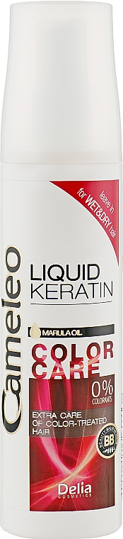 Жидкий кератин "Защита цвета" - Delia Cameleo Liquid Keratin Coloured & Bleached Hair — фото N1
