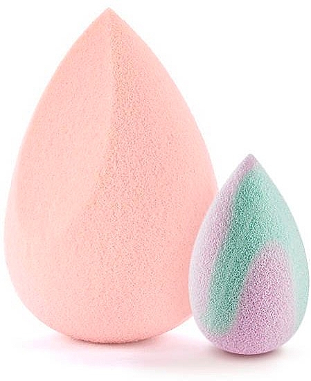 Набор спонжей, средний розовый/мини пастель - Boho Beauty Bohoblender Medium Cut + Mini Pastel — фото N1