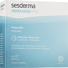 Засіб у ампулах освітлювальний, зволожувальний - Sesderma Hidraderm TRX Ampoules — фото N1