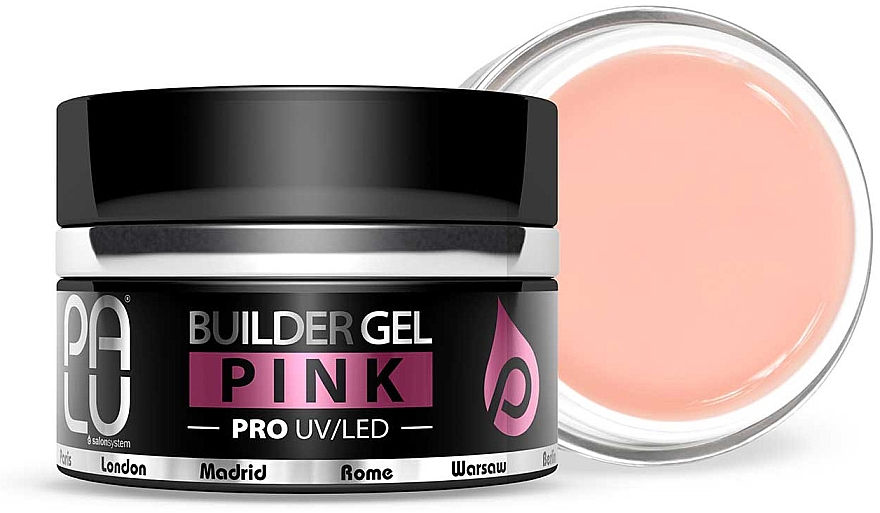 Моделювальний гель для нарощування - Palu Builder Gel Pink — фото N2
