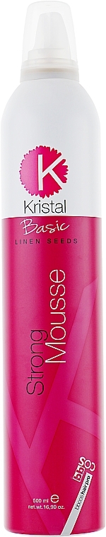 УЦІНКА Мус для укладання волосся - BBcos Kristal Basic Linen Seeds Strong Muss * — фото N1
