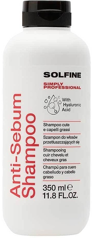 Шампунь для жирної шкіри голови - Solfine Anti-Sebum Shampoo — фото N1