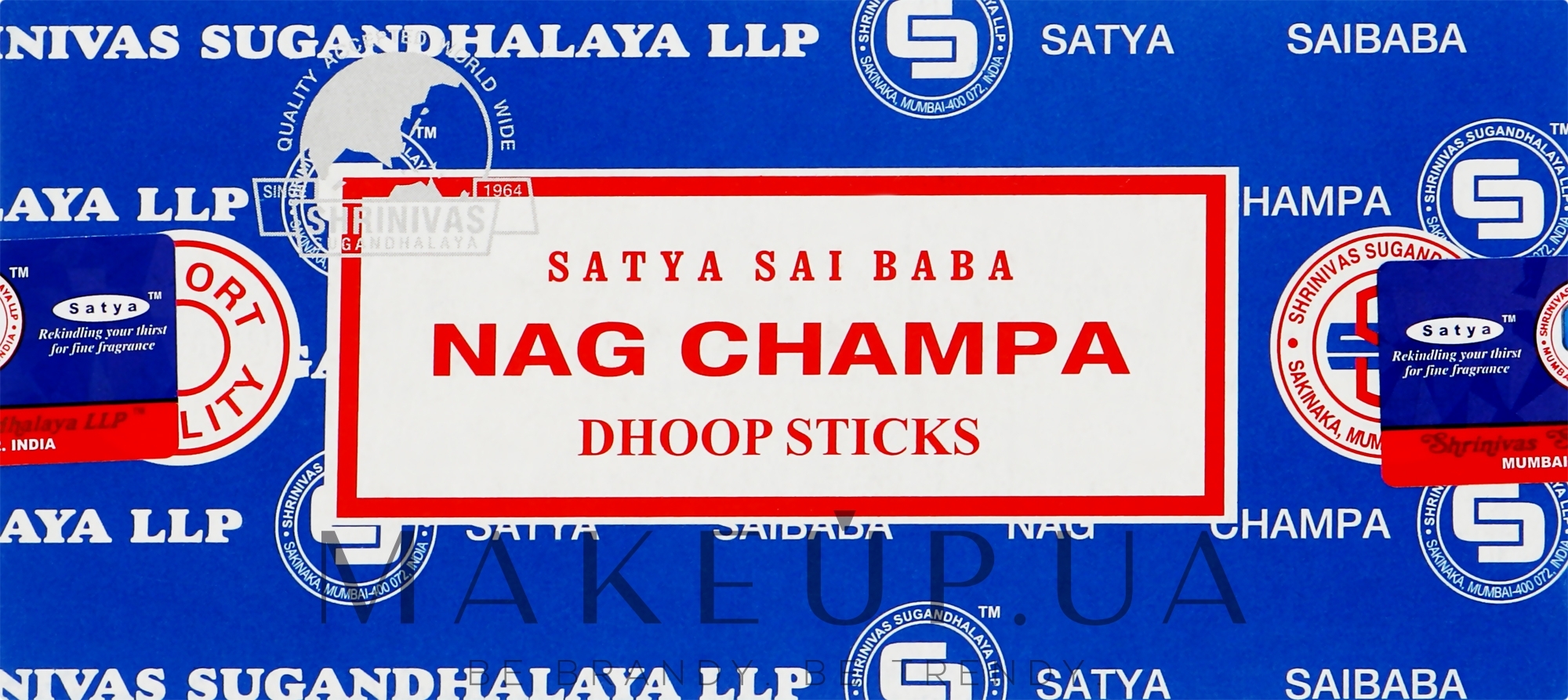 Пахощі палички "Наг Чампа" - Satya Nag Champa Dhoop Sticks Premium — фото 12шт