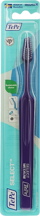 Зубная щетка Select, средняя, фиолетовая - TePe Select Medium — фото N1