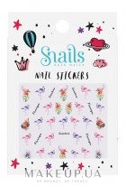 Наклейки для дизайна ногтей - Snails 3D Nail Stickers — фото Flamingos
