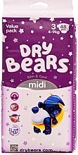 Парфумерія, косметика Підгузки Slim&Cool, 3 Midi (4-9кг), 48 шт. - Dry Bears