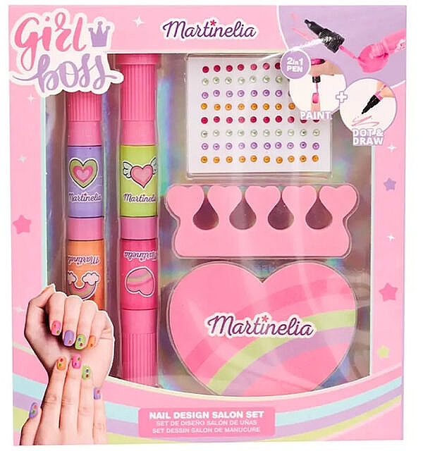 Набір для дитячого манікюру, 7 продуктів - Martinelia Supergirl Super Nails Set — фото N1