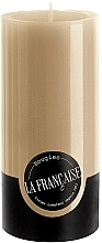 Свічка-циліндр, діаметр 7 см, висота 15 см - Bougies La Francaise Cylindre Candle Taupe — фото N1