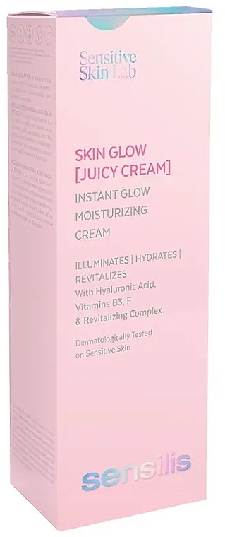 Зволожувальний крем для обличчя - Sensilis Skin Glow Juicy Moisturizing Cream — фото N2