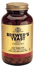 Харчова добавка "Пивні дріжджі з вітаміном B12"           - Solgar Brewer's Yeast with Vitamin B12 — фото N1