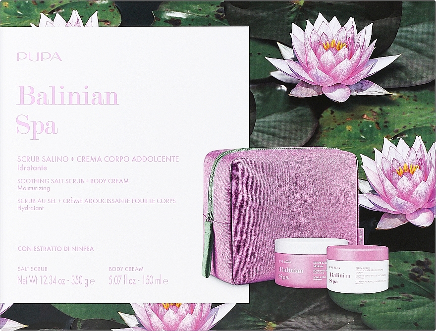 Набір - Pupa Balinian Spa Kit 3 (scrub/350g + b/cr/150ml + bag) — фото N1