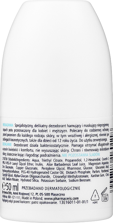 Шариковый дезодорант - Pharmaceris A Mineral-Biotic-Deodorant — фото N2