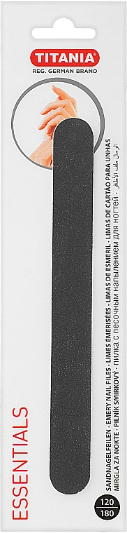 Пилочка для ногтей с абразивным наждачным покрытием - Titania Nail File — фото N1