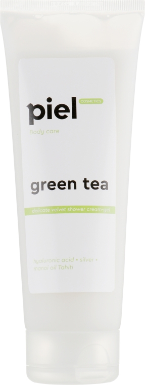 Набір "Очищення і догляд за шкірою тіла" - Piel Cosmetics Velvet Green Tea Set (sh/gel/250ml + b/milk/200ml) — фото N3