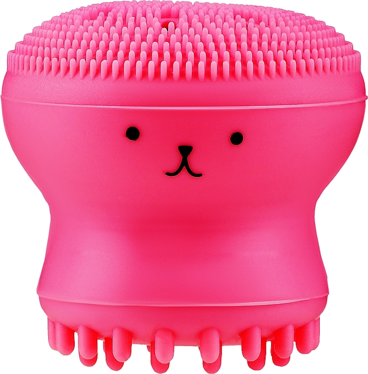 Силіконова щіточка для очищення пор, рожева - Reclaire Exfoliating Jellyfish Silicone Brush — фото N1