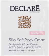 Духи, Парфюмерия, косметика Крем для тела "Шелковое прикосновение" - Declare Body Care Silky Soft Body Cream (пробник)