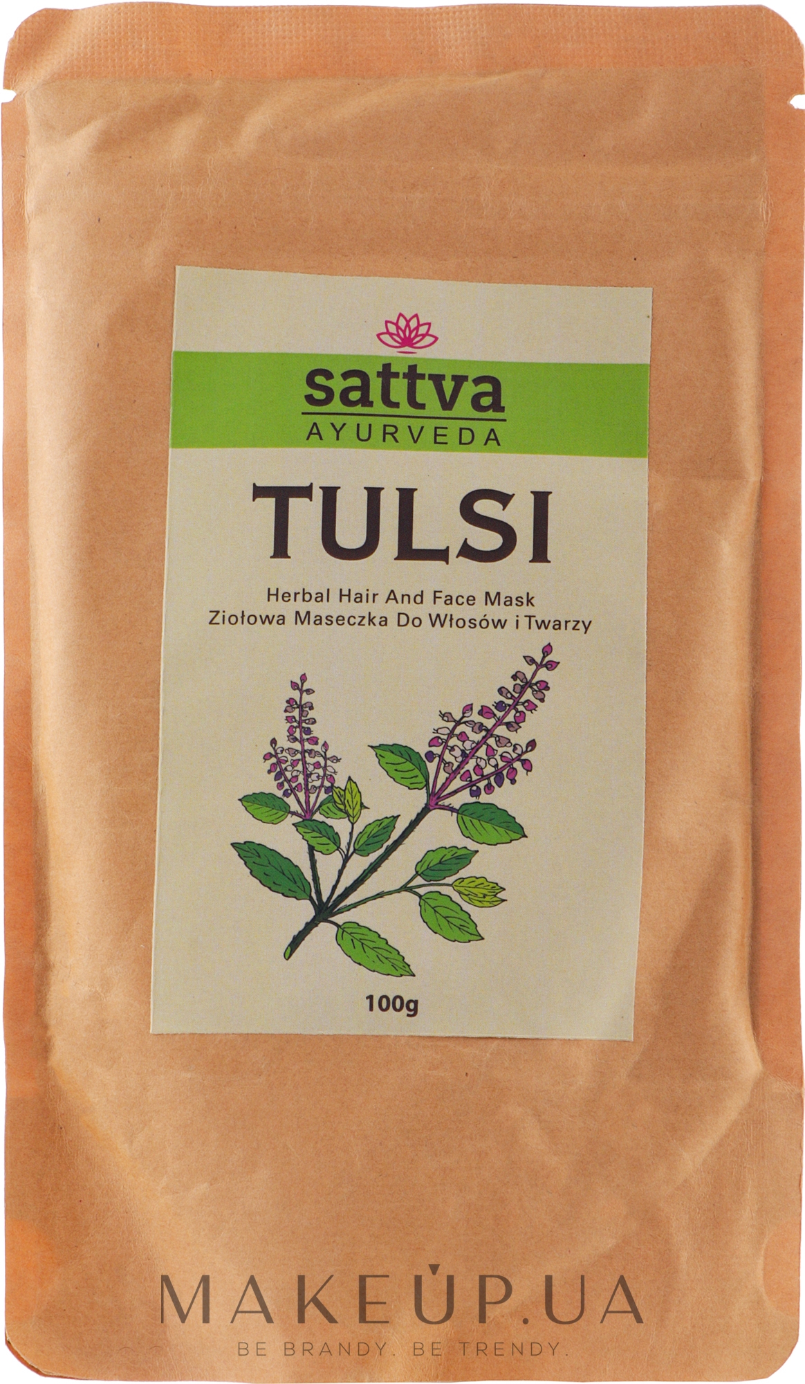 Аюрведична пудра для волосся "Тулса" - Sattva Tulsi Powder — фото 100g