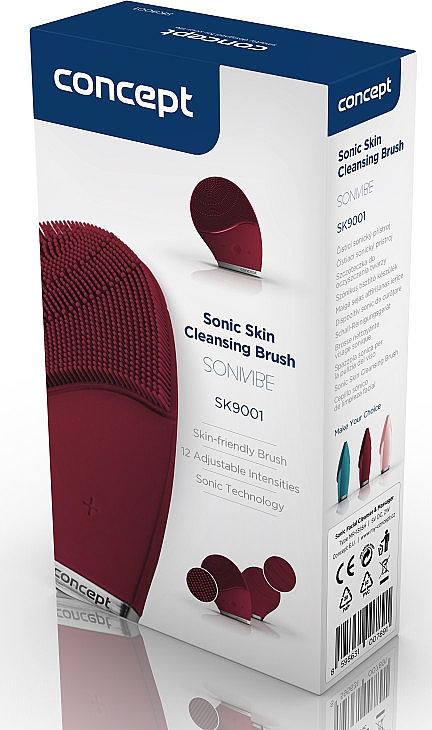 Щетка для очистки кожи, бургундия - Concept Sonivibe SK9001 Sonic Skin Cleansing Brush — фото N2