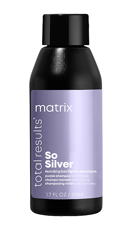 ПОДАРОК! Шампунь для нейтрализации желтизны волос, окрашенных в оттенки блонд - Matrix Total Results Color Obsessed So Silver Shampoo — фото N1
