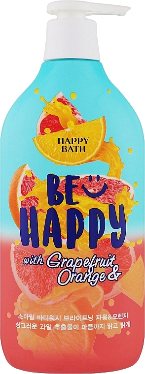 Гель для душу "Грейпфрут і апельсин" - Happy Bath Smile Body Wash Brightening Grapefruit & Orange — фото N1