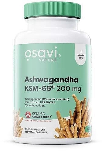 Харчова добавка "Ашваганда KSM-66", 200 mg - Osavi Ashwagandha KSM-66 200 Mg — фото N3