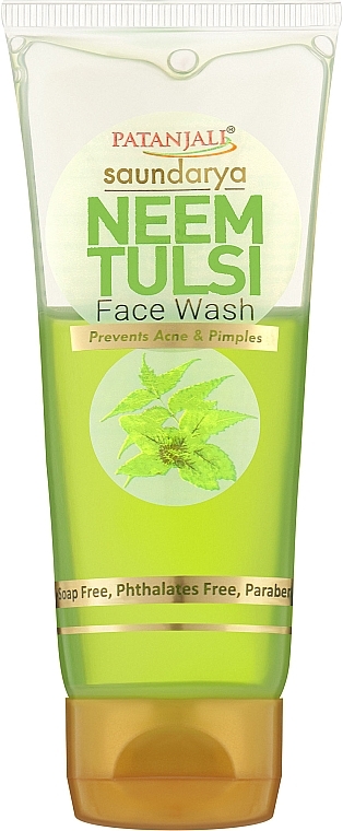 Гель для умывания "Neem Tulsi" - Patanjali Ayurved LTD Saundarya Face Wash — фото N1