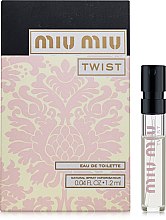 Парфумерія, косметика Miu Miu Twist - Туалетна вода (пробник)