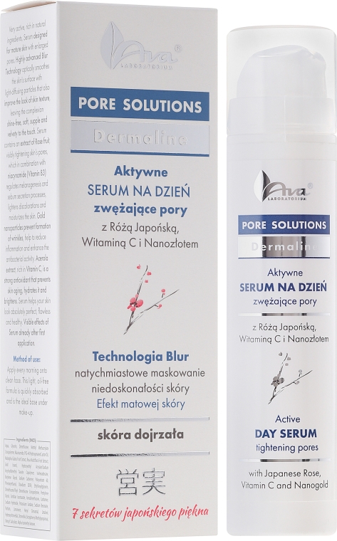 Активная дневная сыворотка для расширенных пор - Ava Laboratorium Pore Solutions Active Day Serum Tightening Pores — фото N1