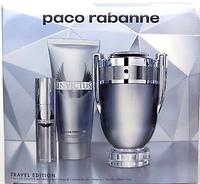 Парфумерія, косметика Paco Rabanne Invictus set M - Набір (edt/100ml + edt/mini/10ml + sh/100ml)