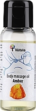 Парфумерія, косметика Масажна олія для тіла "Amber" - Verana Body Massage Oil