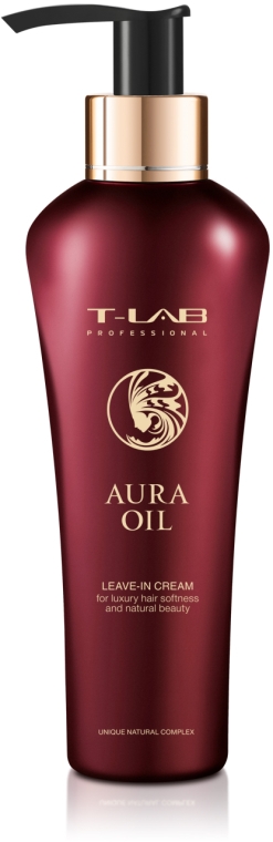 Несмываемый крем для роскошной мягкости и натуральной красоты волос - T-LAB Professional Aura Oil Leave-in Cream