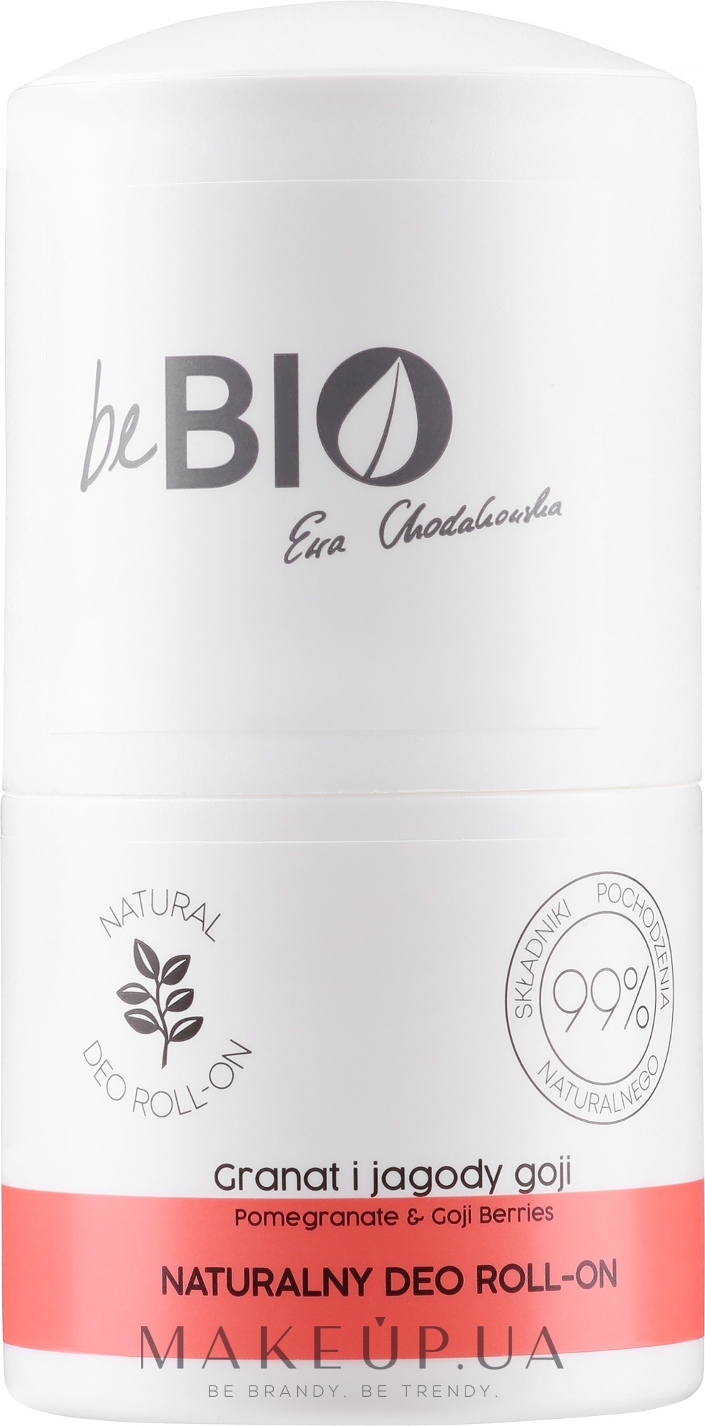 Роликовый дезодорант "Гранат и ягоды годжи" - BeBio Natural Pomegranate & Goji Berries Deodorant Roll-On — фото 50ml