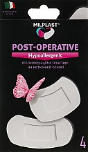 Парфумерія, косметика Післяопераційні пластирі на нетканій основі "Post-Operative Hypoallergenic" - Milplast