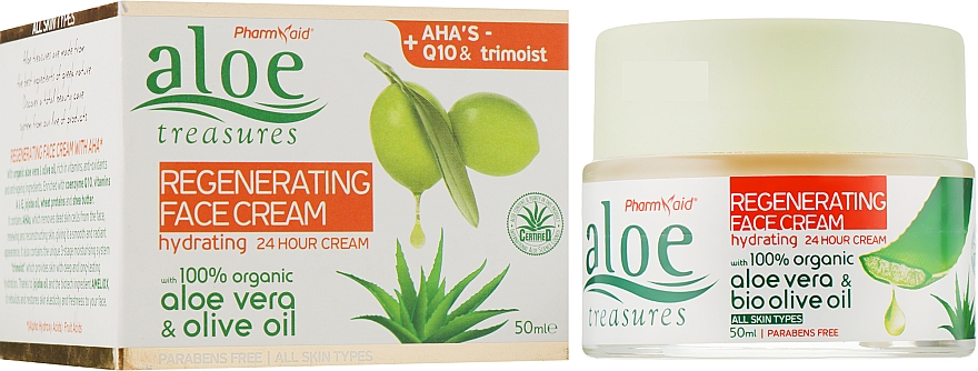 Регенерувальний крем для обличчя - Pharmaid Aloe Treasures Regenerative Face Cream — фото N1