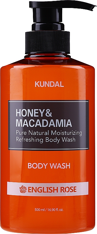 Гель для душа "Английская роза" - Kundal Honey & Macadamia Body Wash English Rose — фото N3