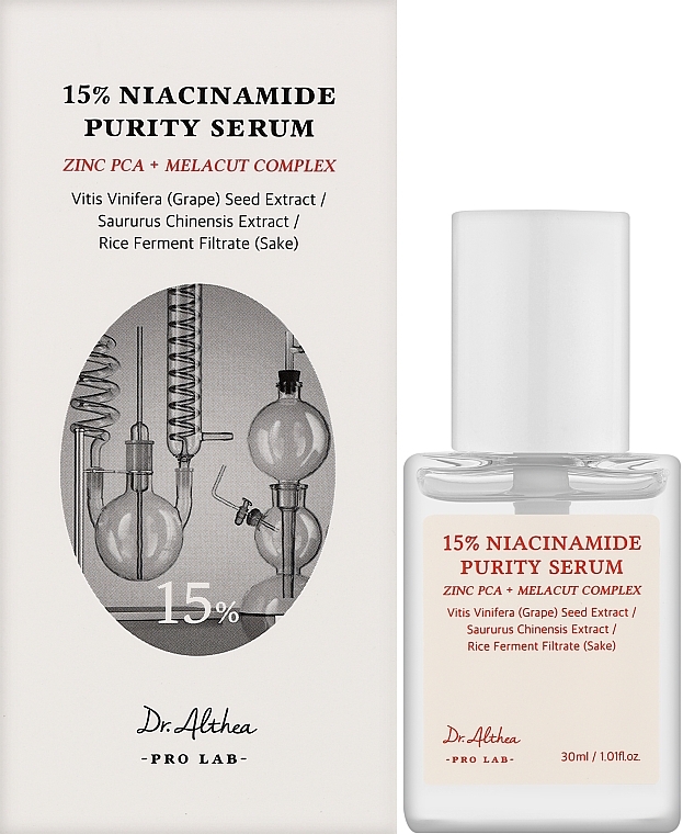 Сыворотка с ниацинамидом для лица - Dr.Althea 15% Niacinamide Purity Serum — фото N2